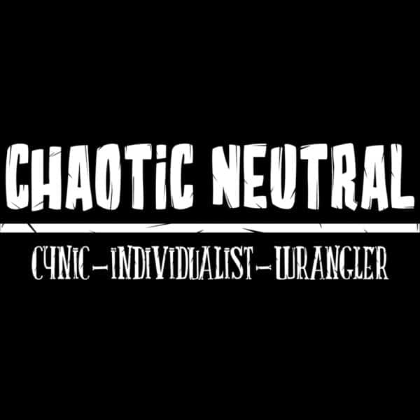 CHAOTIC NEUTRAL CHAMELEON STORE MAGLIA D&D BOARD GAMES DUNGEON MASTER